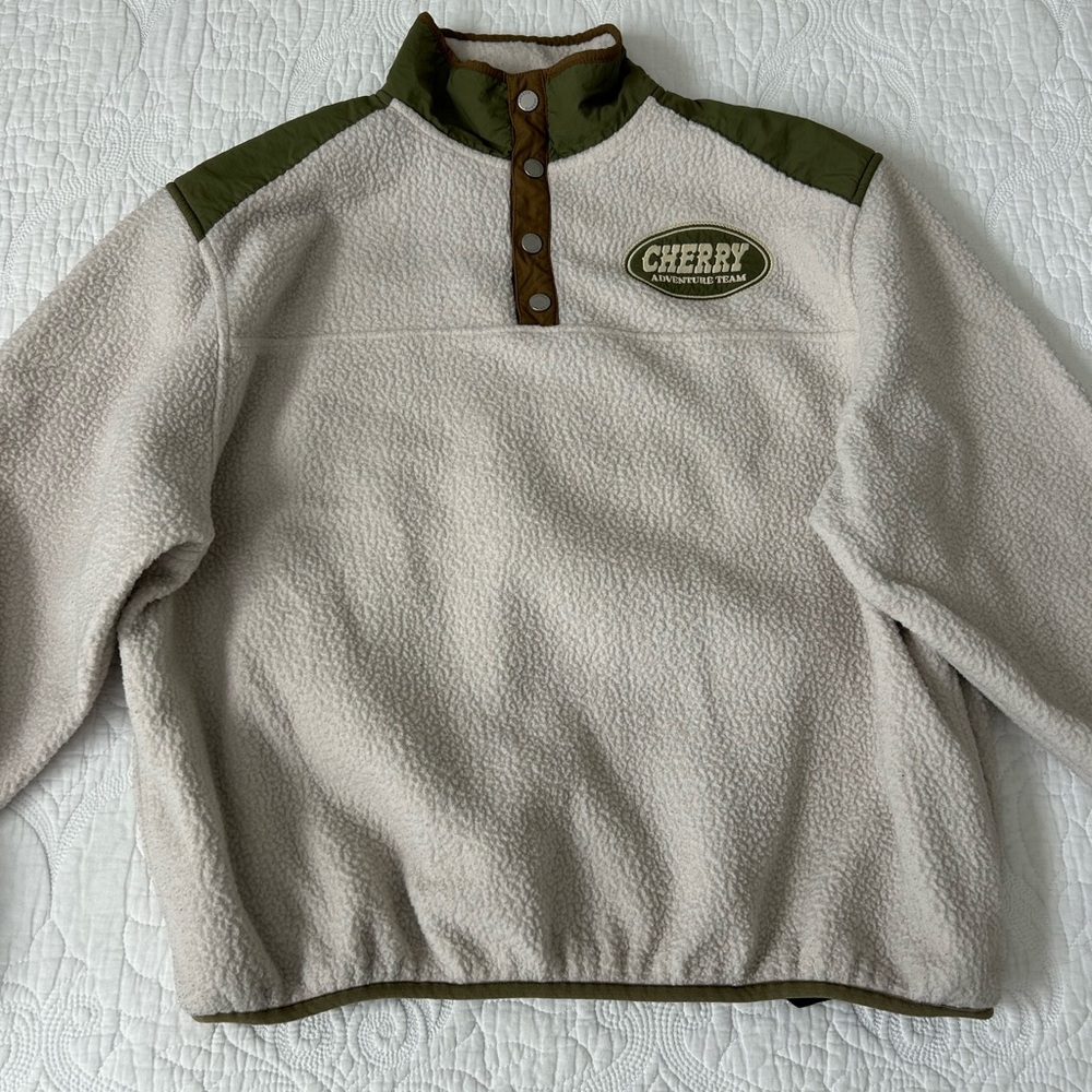 Cherry Sherpa Pullover